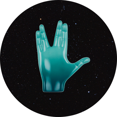 Le Creuset Star Trek Spock Hand Spoon Rest Bleu Riviera